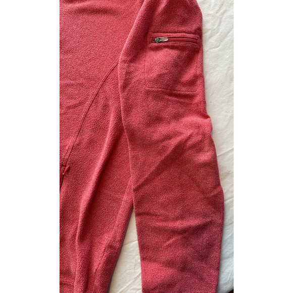 LL Bean Womens Lightweight Fleece Jacket, Pink Medium Reg Front Zip w/ Pockets - Picture 6 of 14